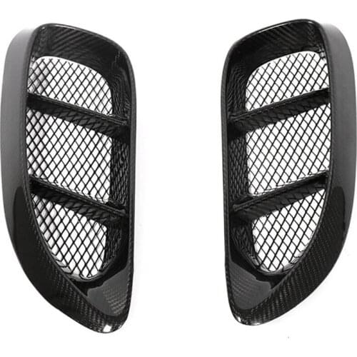 Real Carbon Fiber Side Fender Air Vent Cover Air Inlet Cover Decor Trim For-Porsche 718 Boxster Cayman 2016-2020