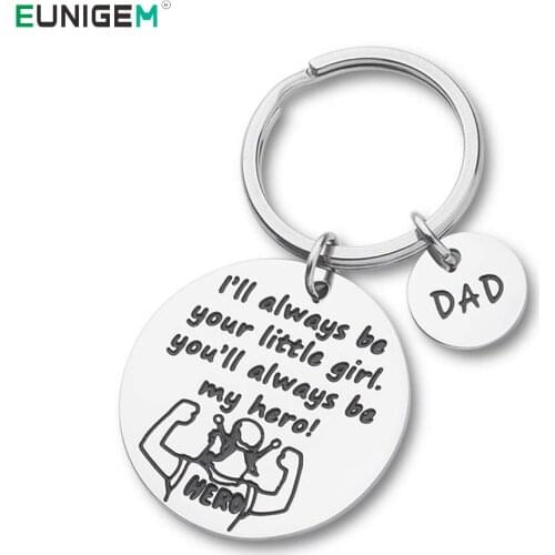 Father Keychain Gifts for Men Him Husband Daddy Stepdad Key Ring Fathers Day Gifts From Daughter Son Birthday Gifts for Dad
