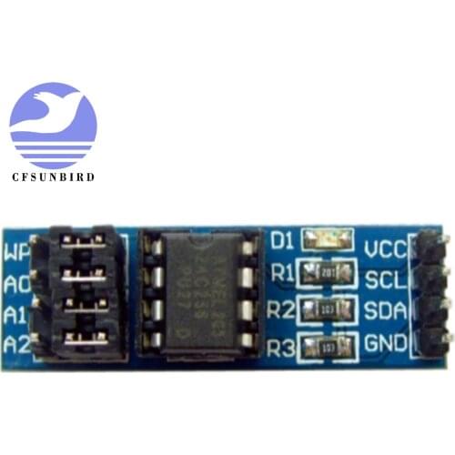 CFsunbird 10pcs/lot AT24C256 Memory Module I2C Interface EEPROM Memory Module AT24C256