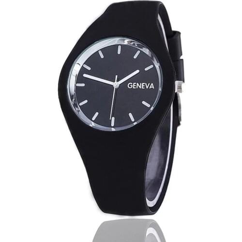 2021 New Famous Brand Geneva Casual Watch Women Dress 9 Colors Silicone Quartz Wristwatch Fashion Sports Watches Gift Clock