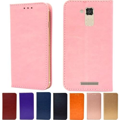 Luxury Book Wallet PU Cases Stand Card Holder Flip Case Cover For ASUS ZenFone 3 max zc520tl x008d