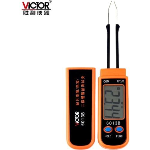 VICTOR VC6013B Digital Capacitance Meter Capacitor Test Clip SMD Smart Multimeter Diode Capacitance Resistance Tweezers