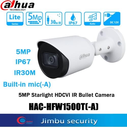 Dahua HAC-HFW1400T 4MP HDCVI IR Bullet Camera 4MP IR 30m IP67 waterproof HAC-HFW1400TP replace HAC-HFW1400D CCTV Camera