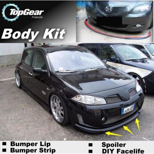 Bumper Lip Deflector Lips For Renault Scenic Front Spoiler Skirt For TopGear Friends Car Tuning View / Body Kit / Strip