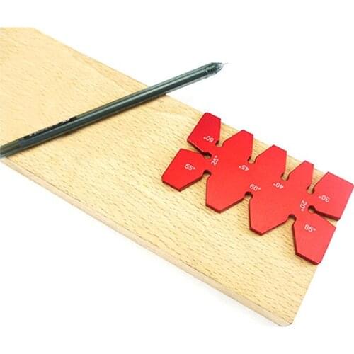 Woodworking 20-65 Degree Angle Ruler Diagonal Aluminium Alloy Angular Module Measuring Instrument Angle Scale Board Tools
