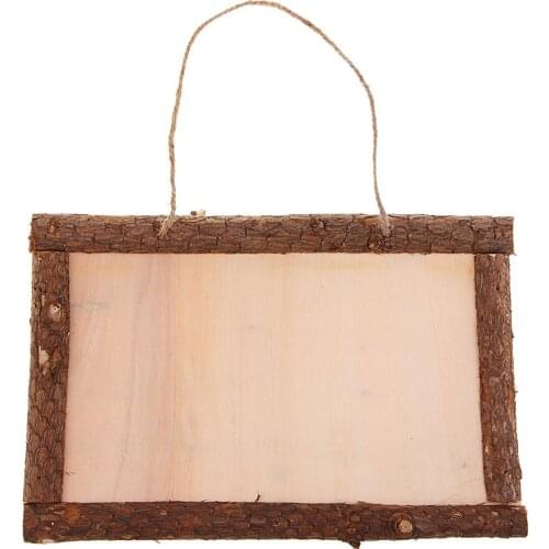 Wooden Photo Frame Vintage Style Blank Wood Picture Frame Sign Plaque for Rustic Wedding Decoration, Home Decor Crafts