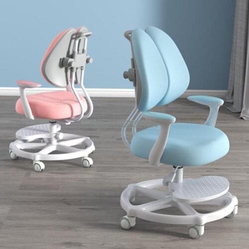 Childrens Study Chair Student Sitting Posture Correction Writing Chair Backrest Adjustable Lift Desk Chair