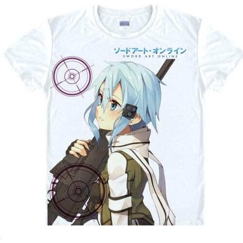 UnderWorld UW T-Shirt Kirigaya Kazuto Shirt mens 3D print T-shirts Anime Tees Lovely cute Short Sleeve Mens summer T-Shirts a