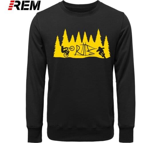 REM Hoodies, Sweatshirts Men cotton funny Creator Mountain Biking with Downhill Freeride Man Tops Free freight