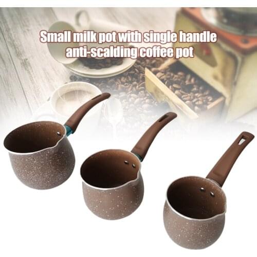 Single Handle Anti-scalding Coffee Pot Non-stick Pan Mini Milk Pot JA55