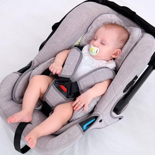 Baby Stroller Cushion Car Seat Warm Mattress Liner Pushchair Mat Infant Shoulder Belt Strap Cover Neck Protection Pad
