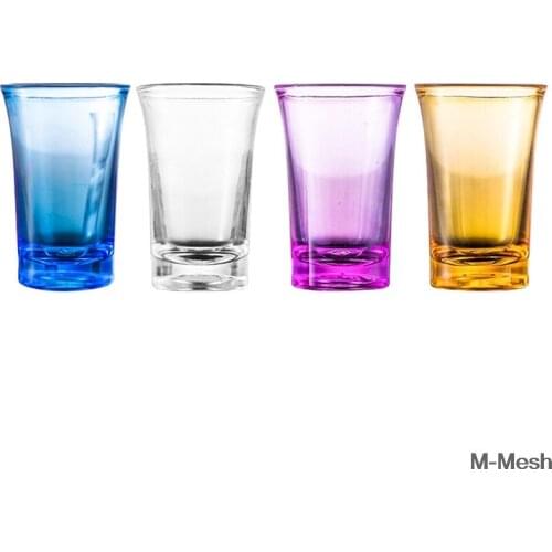 Creative Acrylic Bullet Cup Coloured Plastic Shot Cups Bar Restaurant Club Household Drink Tools Cocktail Deep Water Bomb