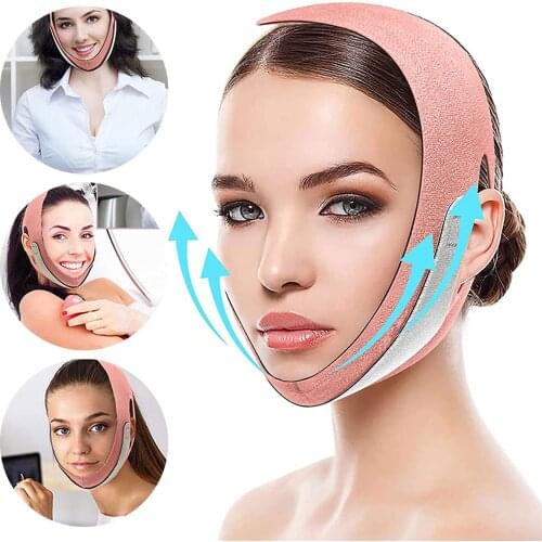 Women Slimming Chin Cheek Slim Lift Up Mask V Face Line Belt Anti Wrinkle Strap Band Facial Beauty Skin Care Tools