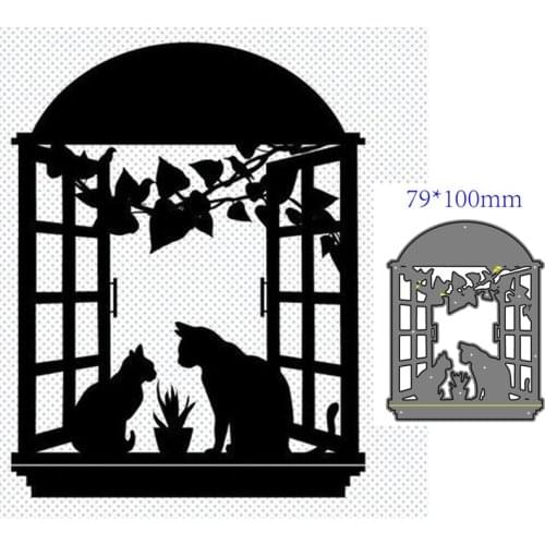 Metal cutting dies cut die mold Animal cat decoration Scrapbook paper craft knife mould blade punch stencils