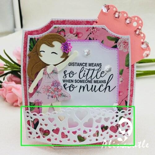 METAL CUTTING DIES Alinacraft cut heart edge Scrapbooking papercraft card album punch stencil art cutter die cut