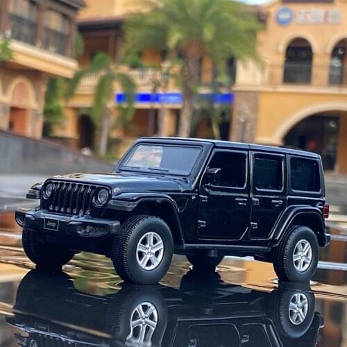 1/36 Jeep Wrangler Wrangler Rubicon Alloy Pickup Model Diecasts Metal Toy Off-road Vehicles Simulation Collection Childrens Gift