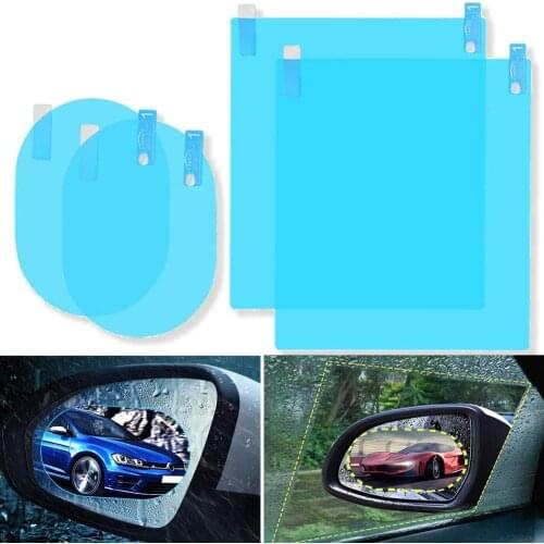 Soft Anti Fog Film Car Rear Mirror Protective Film Window Clear Rainproof Rear View Mirror Protective Anti-glare Clear Film
