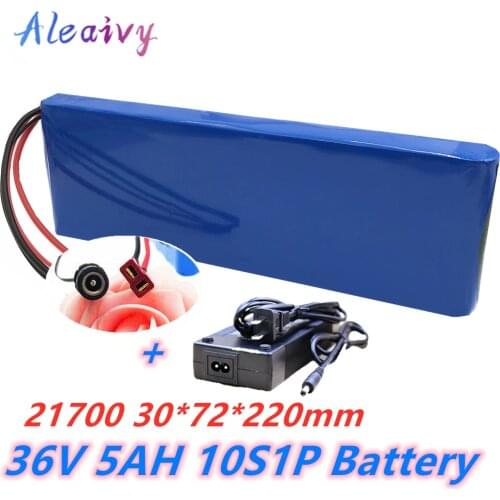 2020 new 36V battery 10S1P 5Ah 42V 5000mAh 21700 lithium ion battery pack ebike electric car bicycle scooter 20A BMS 500W +2A