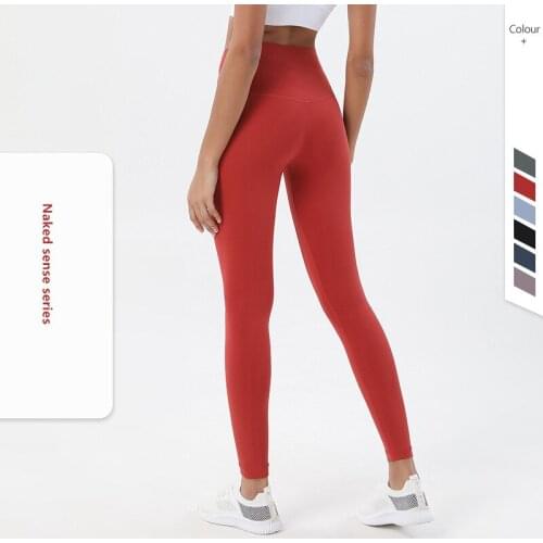 2021 New Summer Womens Pants Training Pants Yoga Lulu Leggings Sportswear High-waist Hip-lifting Peach Hip Sports Fitness Pants
