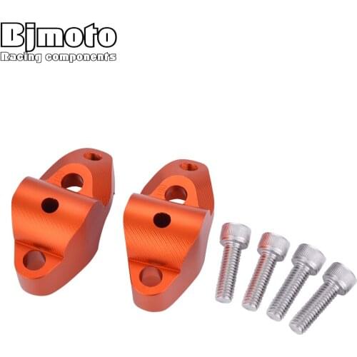 BJMOTO CNC Motorcycle Handlebar Risers For 1050 1090 1190 1290 ADV/GT Moves Back Bar Clamp Mount Taper