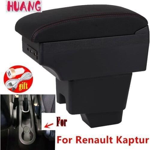 For Renault Kaptur Armrest KAPTUR Retrofit parts dedicated Car Armrest box Center Storage box car accessories Interior with USB