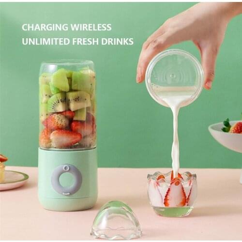 Portable Blender Fruit Juicer Wireless Handheld 400ML Juice Extractor Rechargeable Electric Kitchen Squeezer Juicer 2021 Newest