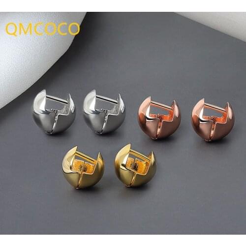 QMCOCO 925 Silver Earrings Charm Women Trendy Jewelry Vintage Simple Retro Ball Woman Party Accessories Gifts