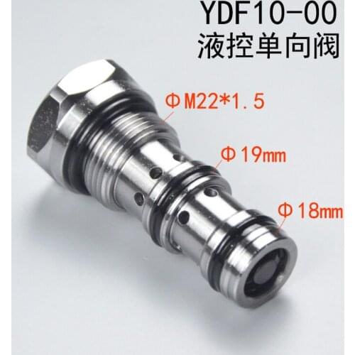 Threaded Cartridge Hydraulic Control Check Valve YDF10-00 Hydraulic Excavator