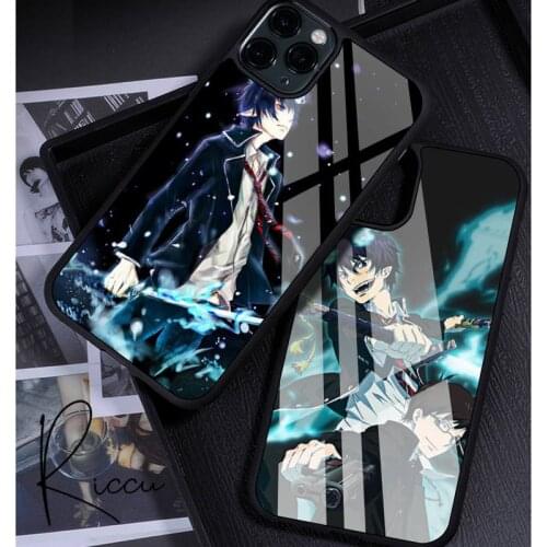 Anime Blue Exorcist Rin Okumura Phone Case Rubber for iPhone 12 11 Pro Max XS 8 7 6 6S Plus X 5S SE 2020 XR 12 Mini case