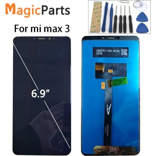 Touch Screen For Xiaomi Mi Max 3 LCD Display with Frame New Digitizer Glass Panel Replacement For Xiaomi Mi Max 3 Display 6.9"