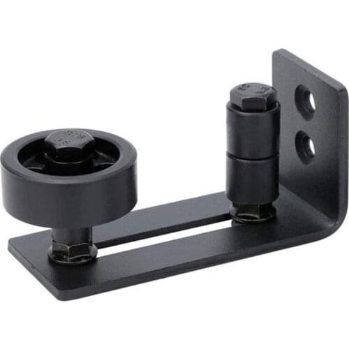 SHGO HOT-Heavy Duty Sliding Barn Door Floor Guide,Adjustable Roller,Floor and Door Panel Non-Dae(8 in 1)