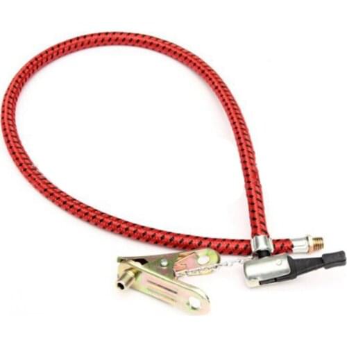 Air Pump Inflator Extension Hose with Adapter Valve Connector for Road Bike Bicycle, High Pressure, 60CM, Bicycle Accessories