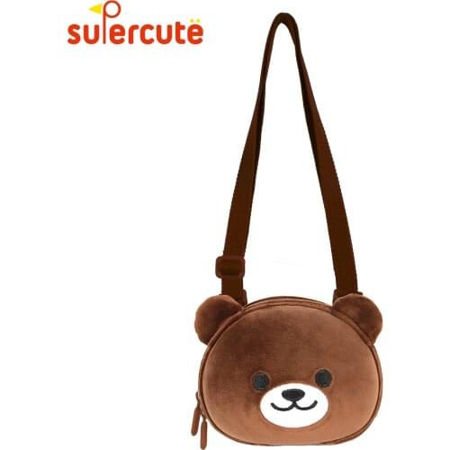 SUPERCUTE kids baby bag fashion 3D cartoon Bear children shoulder bag 3-8 Years boys & girls mini small kids bag