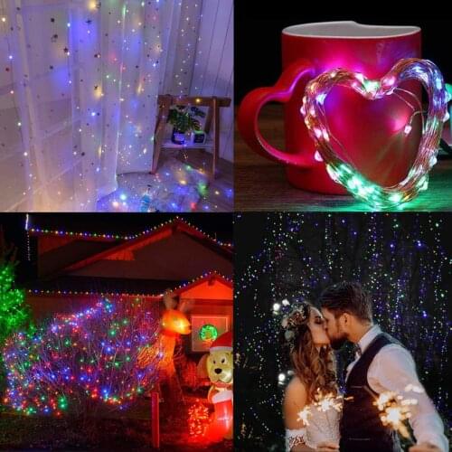 3M LED Curtain Light USB Power Remote Control Eight Function Modes Fairy Christmas Garland Lights String Wedding Party Decor