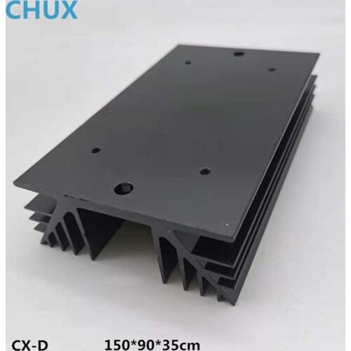 CHUX Solid State Relay SSR Heat Sink Aluminum Base Small Type Heat Radiator Wholesale Hot for 10A to 60A L-150 Radiator