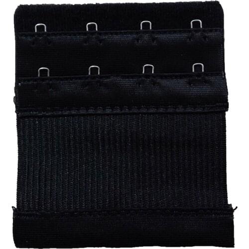 Women Adjustable 2 Rows 4 Hooks Bra Extender Ladies Stretch Buckle Clasp Elastic Bra Hooks Strap Extenders