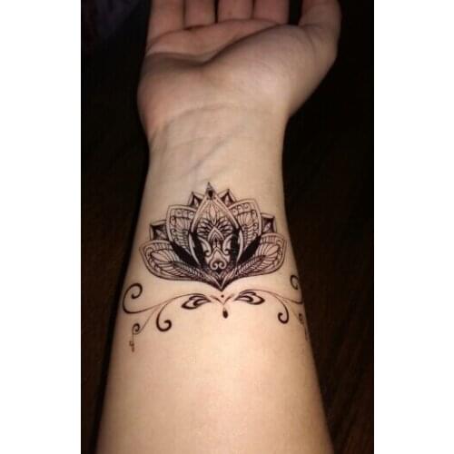 Waterproof Temporary Tattoo totem lotus tattoo girl men tatto stickers flash tatoo fake tattoos tatouage tatuajes
