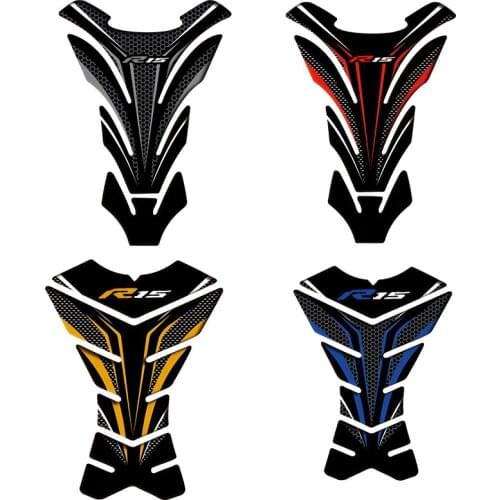3D Carbon-look Motorcycle Tank Pad Protector Decal Stickers Case for yamaha yzfr15 YZFR15 YZF R15 R15