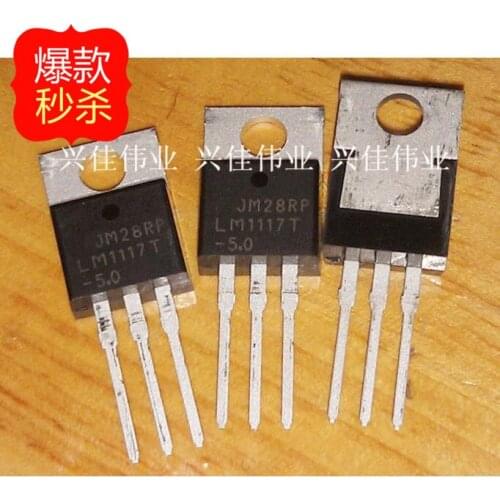 10PCS New original authentic LM1117T-5.0 LM1117-5.0 5V TO220 Regulator