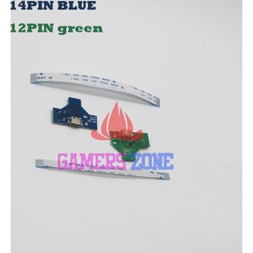 20sets JDS-001 JDS-011 12pin & 14pin LED Power Board with flex Ribbon Cable for Sony PS4 Controller Charging Board
