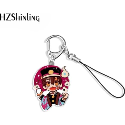 2021 Cartoon anime Toilet-bound Hanako-kun Yugi Amane Printing Mobile Phone Straps Resin Epoxy Accessories