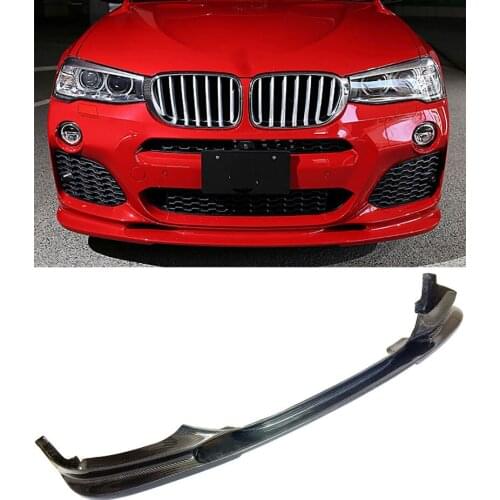 3-D Style Carbon fiber Front Lip Spoiler Fit For BMW F26 X4 M-Sport