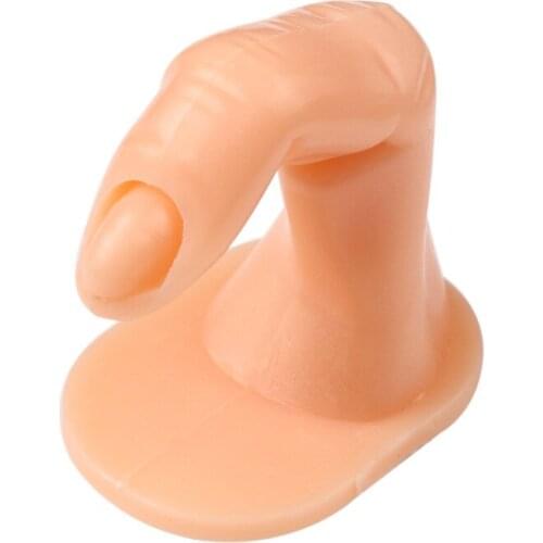 5Pc Practice Finger Nail Art Practice Finger Plastic Fake Fingers With Nails For Hand Nail Art Training Display Tool For Salon