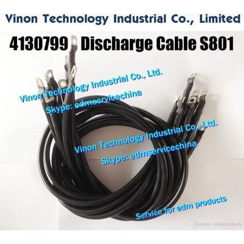 6pcs/bag) 4130799 A350W Discharge Cable L=900mm S801 for Sodic JL,G,EPOC,AW,BF,PGW,AP,A,AQ Wire Cut machine 0250729 power cable