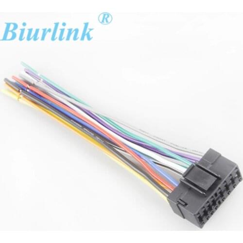 Car Radio Harness Adapter Stereo Wire Wiring Power Cable for Sony Headunit 16-Pin