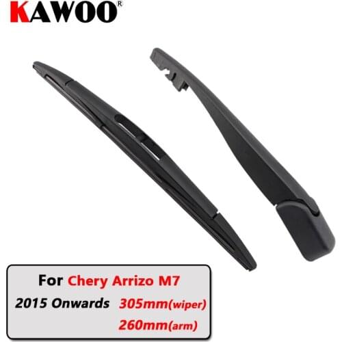 KAWOO Car Rear Wiper Blades Back Window Wipers Arm For Chery Arrizo M7 Hatchback (2015-) 305mm Auto Windscreen Blade Accessories