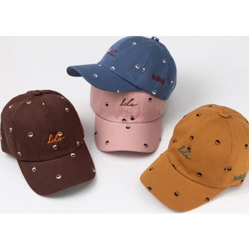 Spring Summer Baby Boy Girl Baseball Caps Letter Embroidery Newborn Baby Sun Hat Adjustable Kids Hip-hop Hat