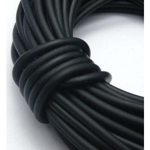 10 Meter Black 3mm Solid Rubber Jewelry Cord String for Pendants