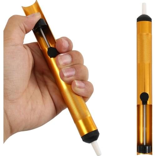 Hot Sale Aluminum Metal Desoldering Suction Pump Soldering Sucker Pen Vacuum Removal Tool Iron Desolder Hand Welding Tool