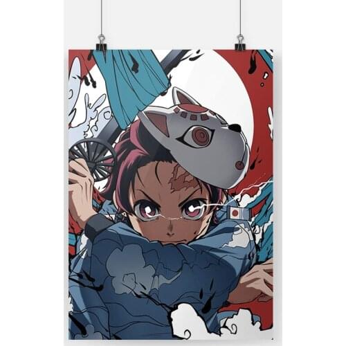 Demon slayer tanjiro anime canvas painting decor wall art pictures bedroom study home living room decoration prints poster